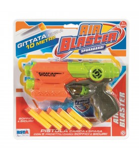 Pistola sparadardi airblaster con 5 dardi 20 cm