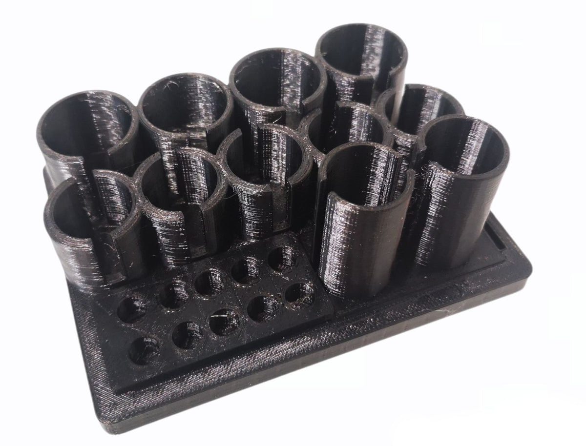 Portautensili Doppio Con Inserto Supporto Ammortizzatori, Contenitore Minuterie, Porta Inserti Avvitatore