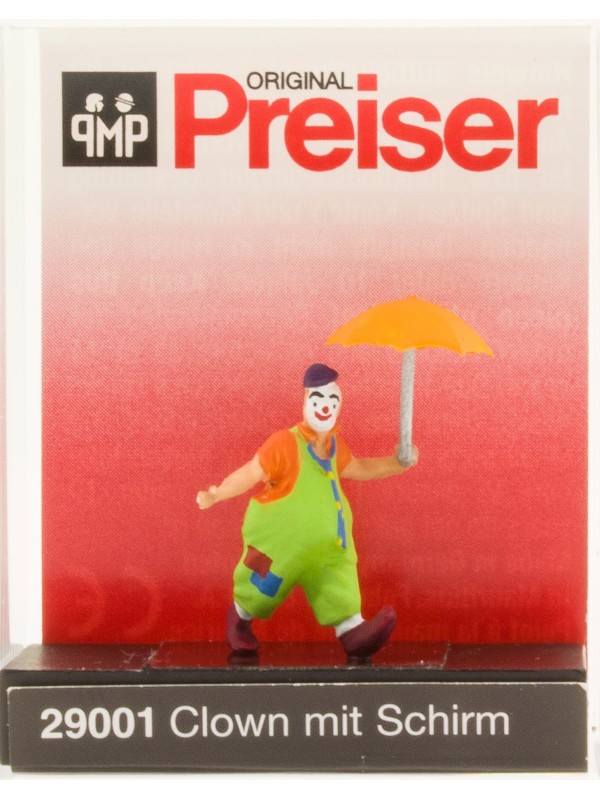 PREISER 29001 Scala HO Clown con ombrello
