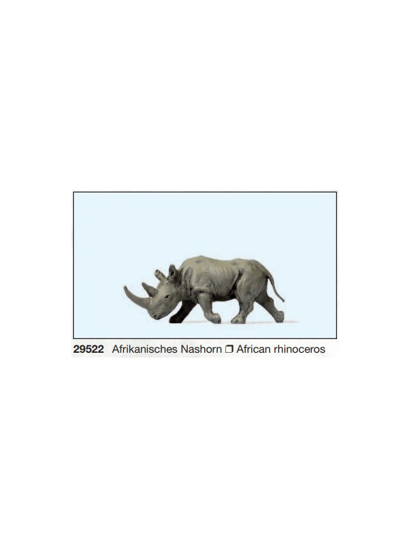 PREISER 29522 Scala HO Rinoceronte africano