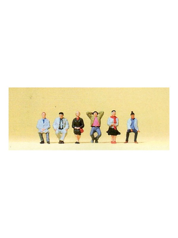 PREISER 79213 Scala N Persone adulte sedute (senza panchine)