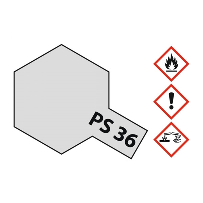 TAMIYA Spray x Policarbonato 100ml. Translucent Silver - [PS36]