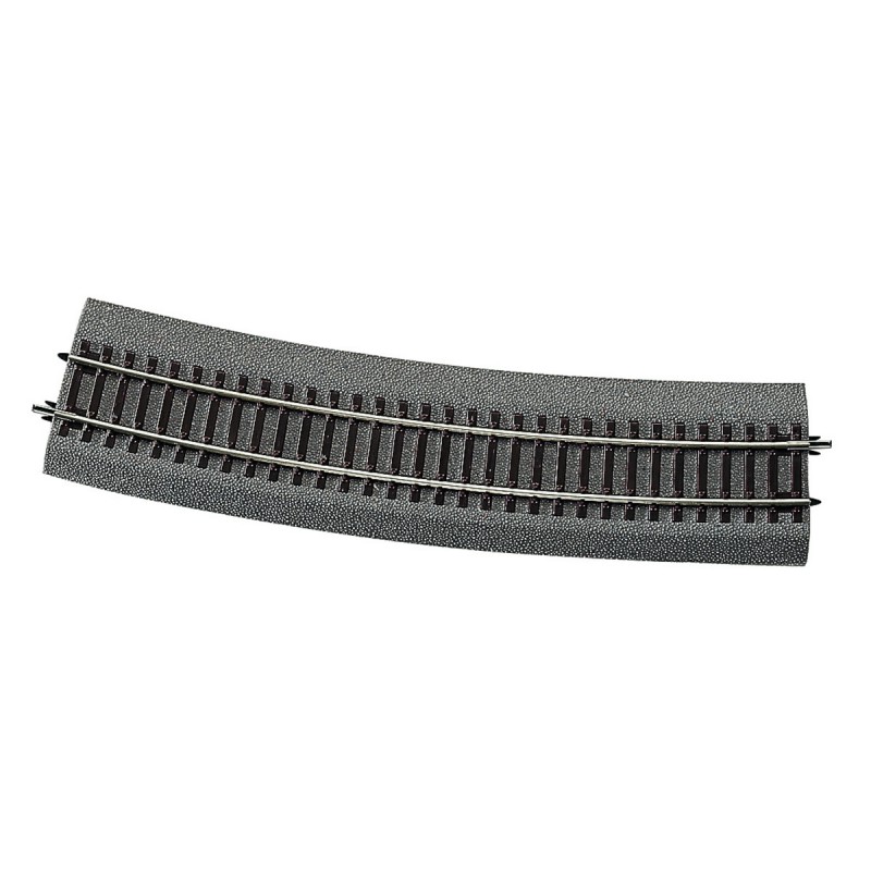 Binario curvo R10 888 mm. 15 gradi. ROCO 42528