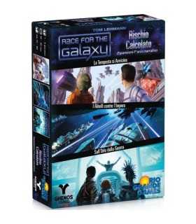 Race for the Galaxy: Rischio Calcolato - Seconda Edizione con 3 Espansioni, Gioco di Carte Strategico per 2-4 Giocatori, Italian