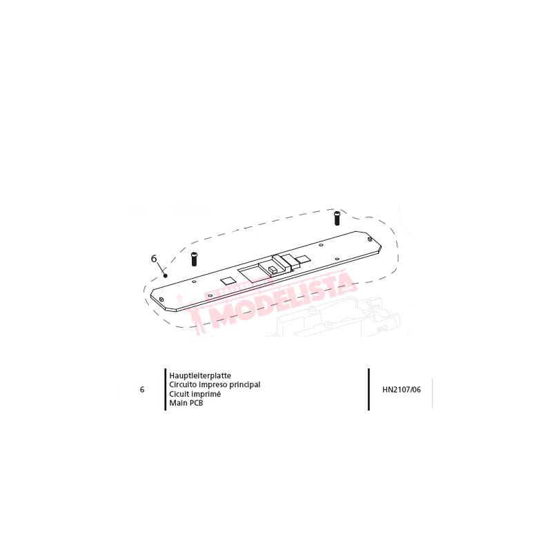 PCB principale, RENFE 253. ARNOLD HN2107/06
