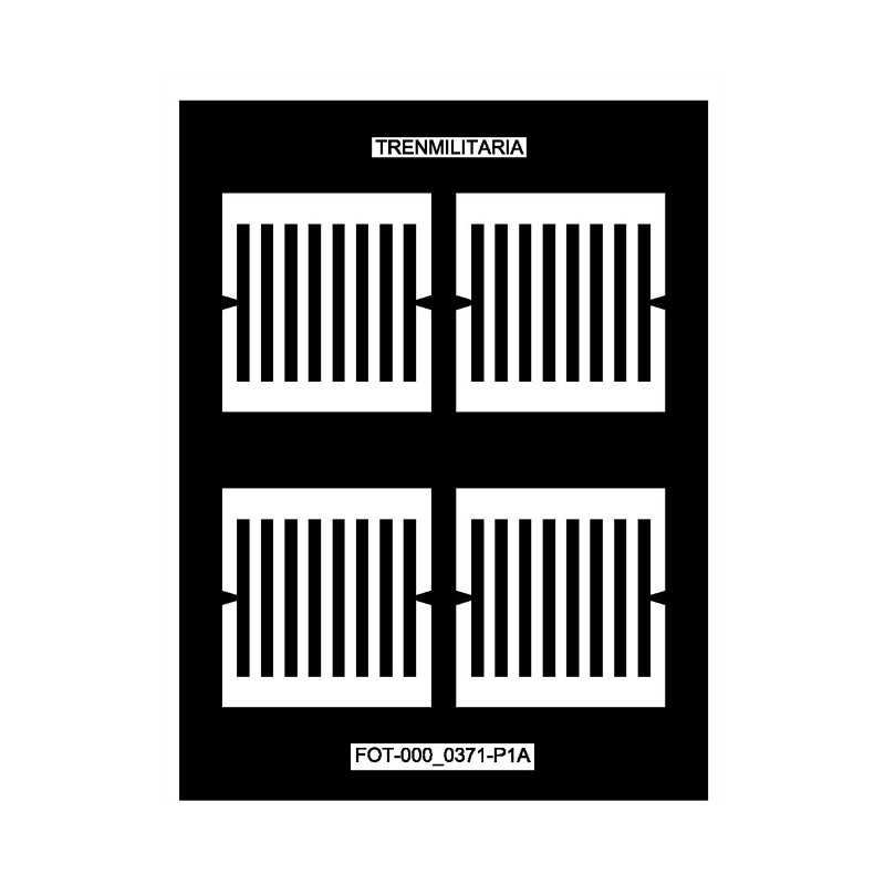 Cancelli scorrevoli per furgone D8-8100, RENFE. Trenmilitaria N-MAT-000-0076