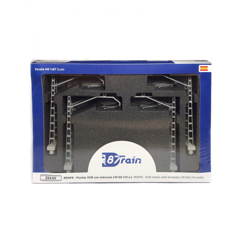 Pali RENFE-X2B con staffa CR-160 (x10). 87Train 224.02