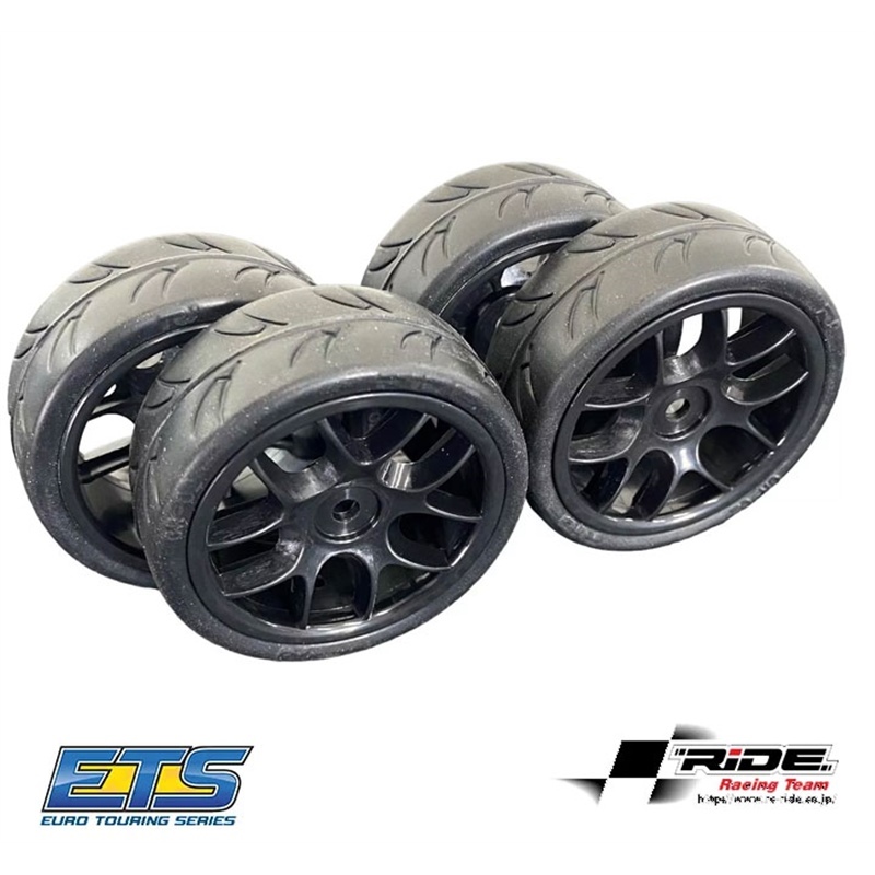 Ride Gomme FWD 24mm telate incollate su cerchio NERO ETS - [RI-26073BK]