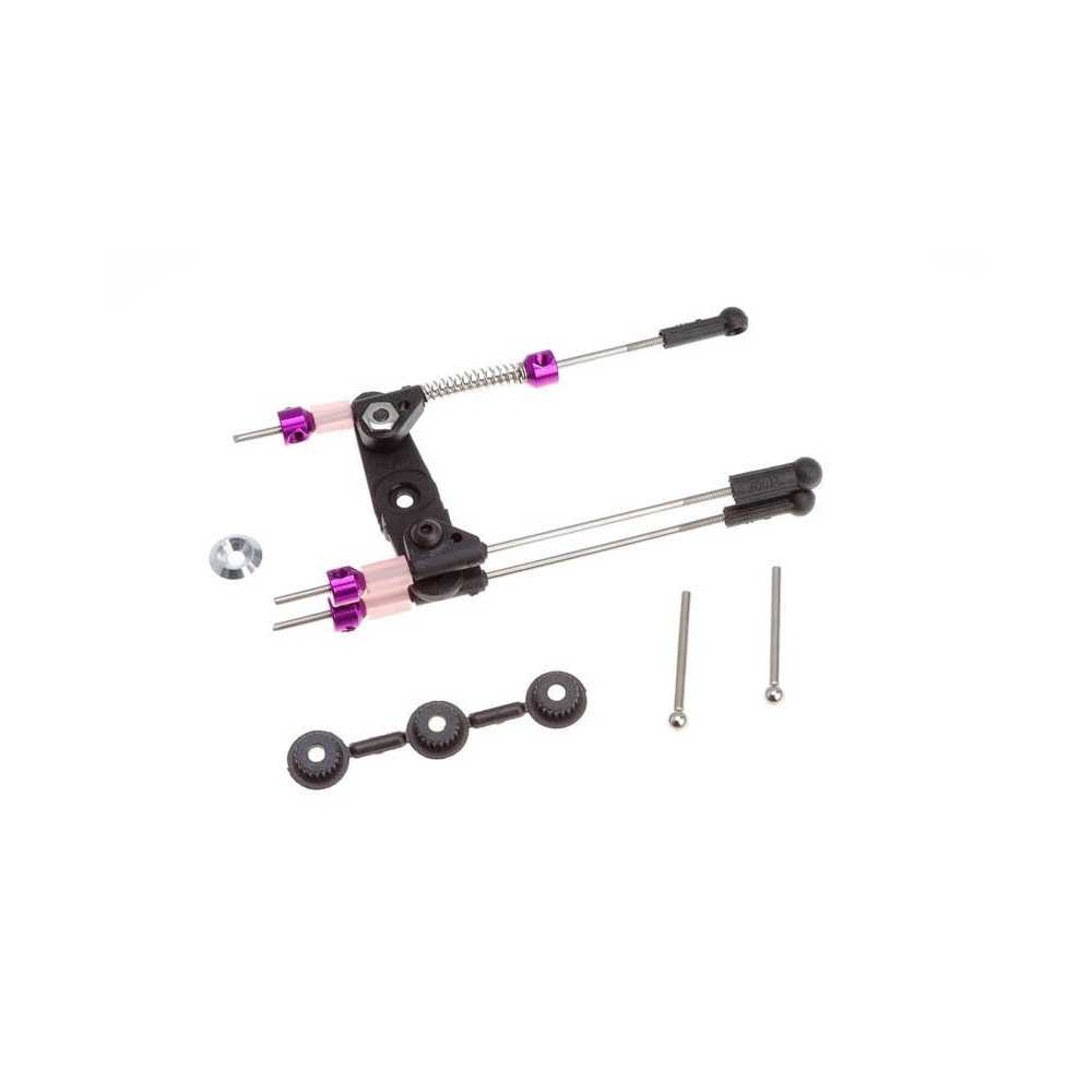 Robitronic Set tiranteria servocomando per acceleratore e freno di automodelli Nitro (art. R17007)