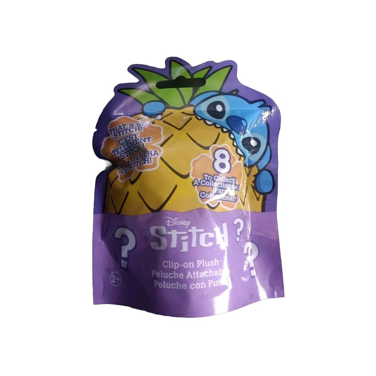 Stitch Portachiavi Peluche con gancio