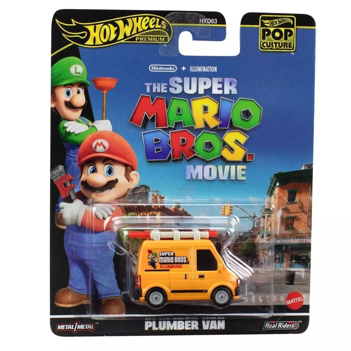 Hot Wheels Premium Pop Culture Super Mario Plumber Van HXF03