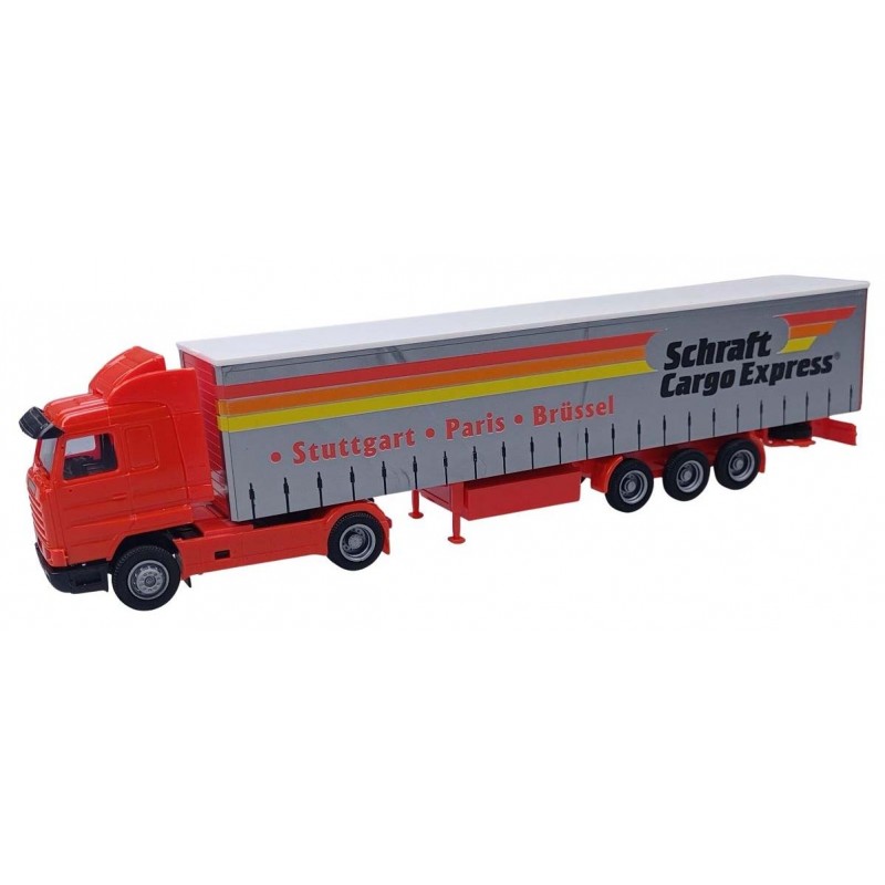 Scania 3 con scatola per tende. AWM-Automodelle 76157