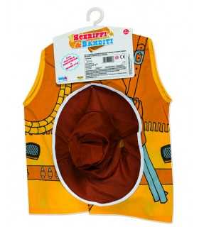 Sceriffi e Banditi - Giubbetto Cowboy con Cappello