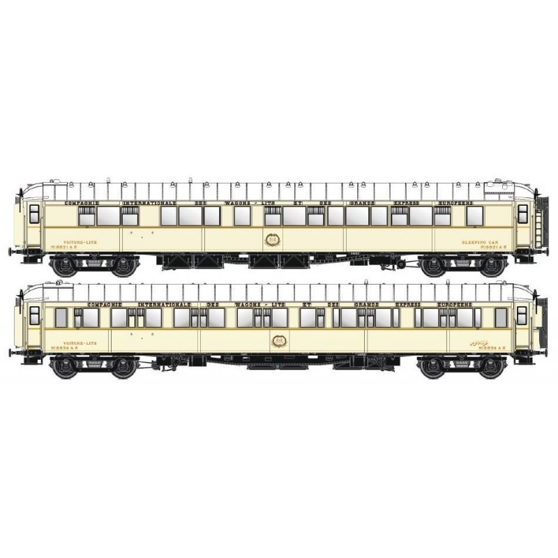 Set di due carrozze letto S1+ S1, CIWL. LS MODELS 49147