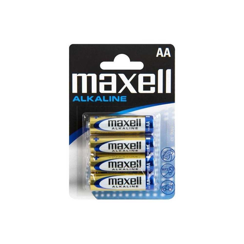 Siva Toys Batteria Maxell LR6 AA Alkaline 1,5V 2100mAh 4 pezzi (art. 135800)