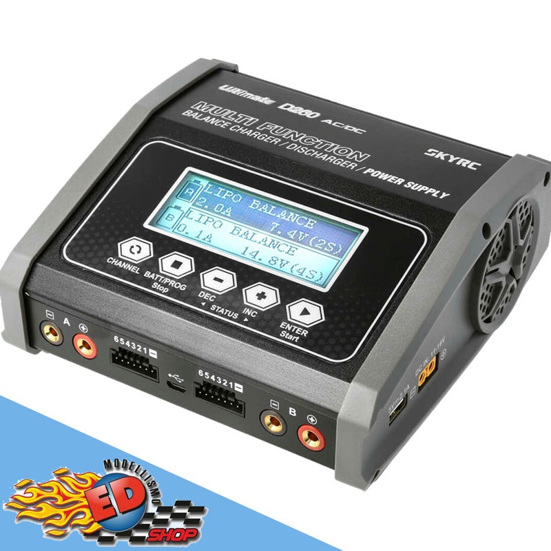 SKYRC D260 Caricabatterie 2x130W AC/DC 1-6S - [SK100157]