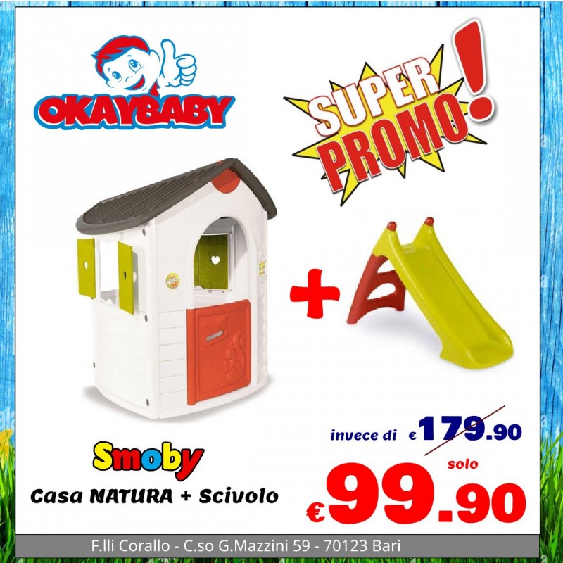 SMOBY - Casa Nutura + Scivolo -