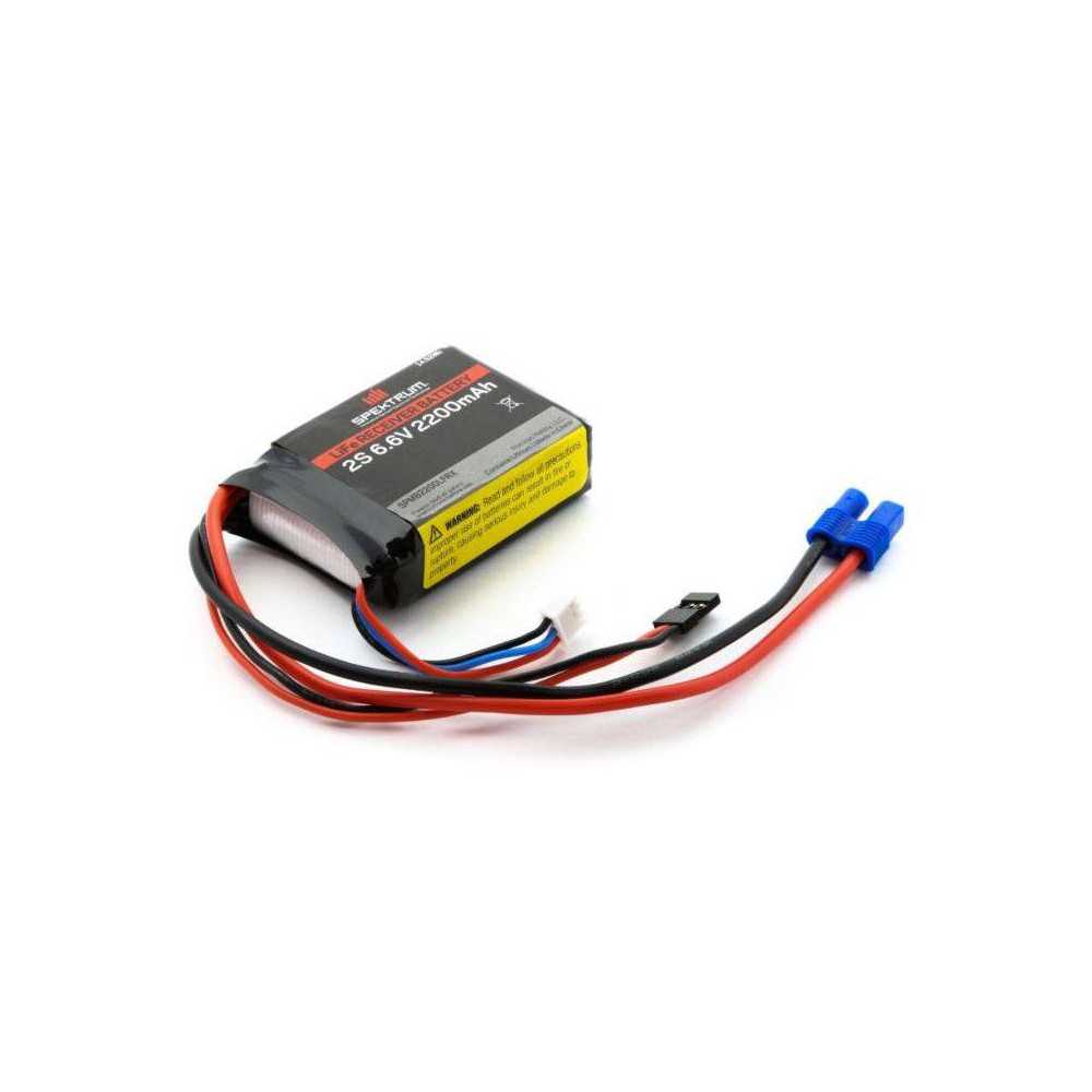 Spektrum Batteria Li-Fe 6,6V 2200mAh 2S per ricevente (art. SPMB2200LFRX)