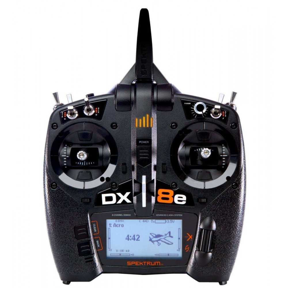 Spektrum DX8e DSMX 8 canali solo Trasmettitore Mode 2 (art. SPMR8105EU)