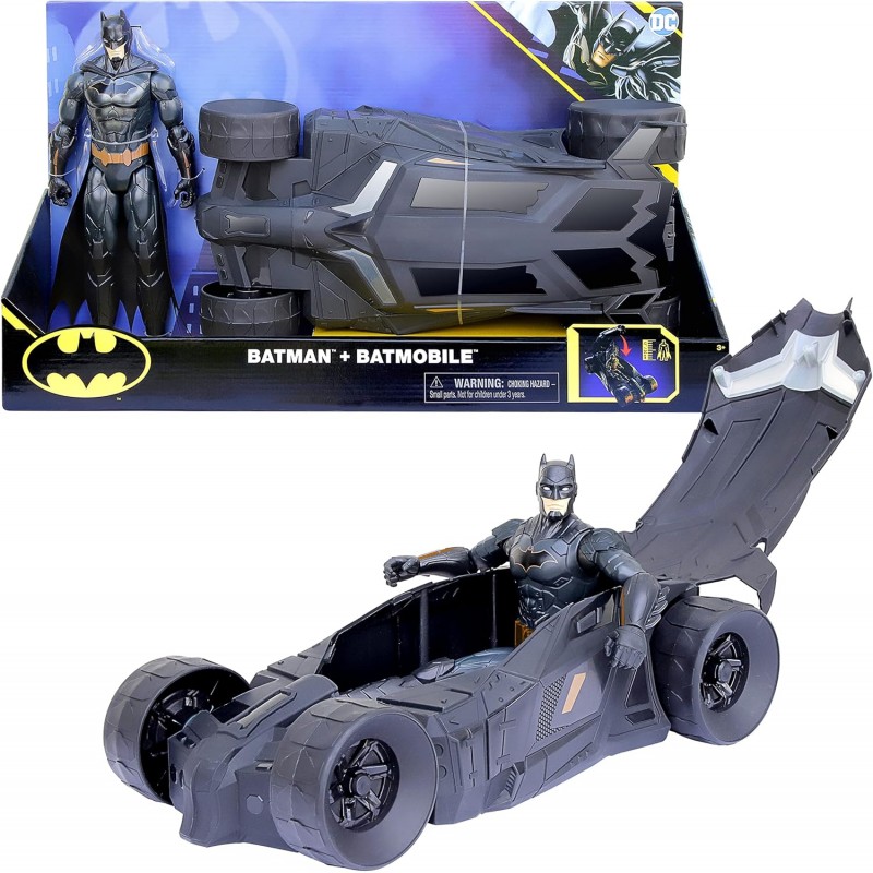 SPIN MASTER - DC Comics Batman 30cm. con Batmobile - 6064628