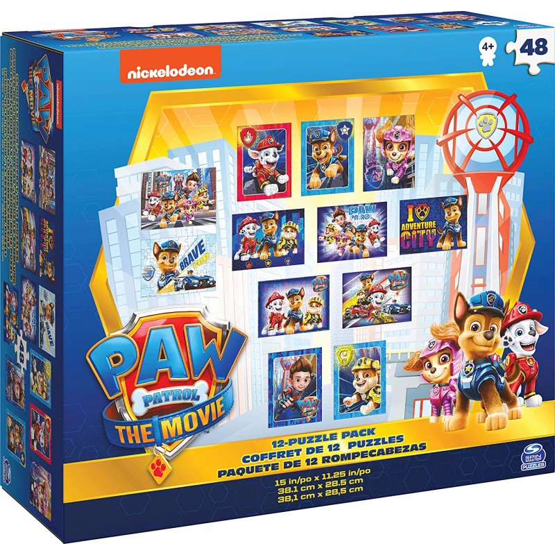SPIN MASTER - Paw Patrol the Movie 12 Puzzle - 601049