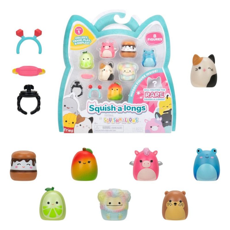 Preordine Squishmallow Squish a longs Mini Figures 8-Pack Style 2 3 cm