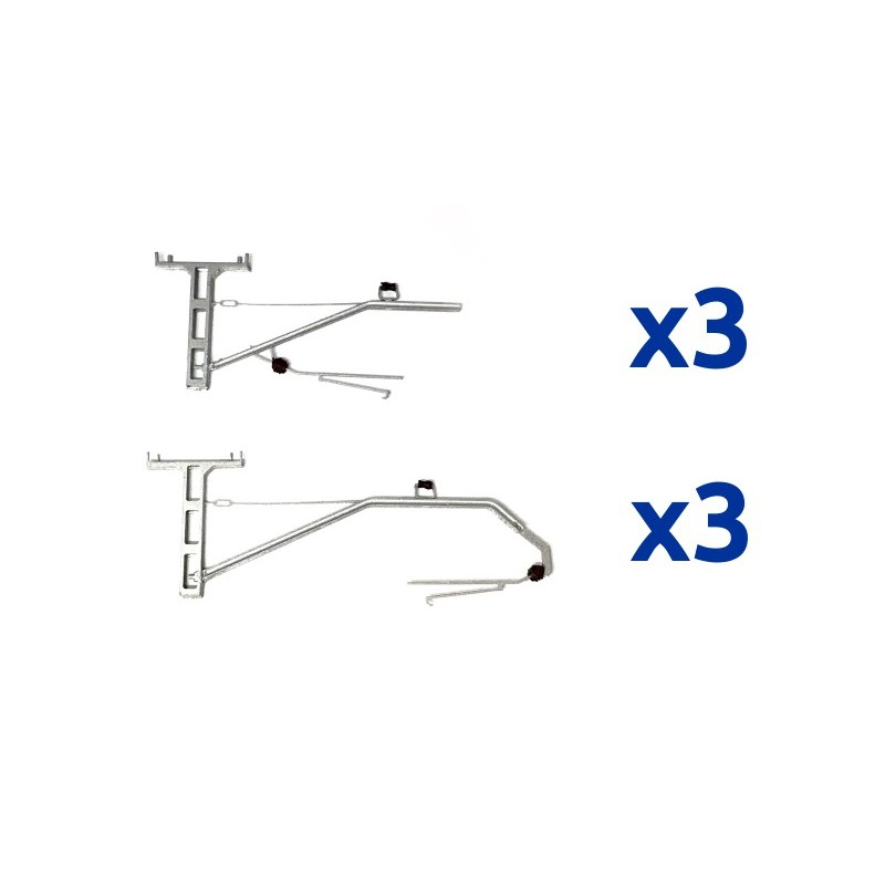 Staffe per cavalletto rigido (x6). 87Train 224.10