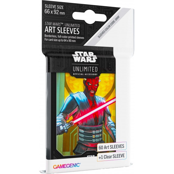Standard - Star Wars Unlimited Art Sleeves - Darth Maul (60+1 Bustine) - Gamegenic