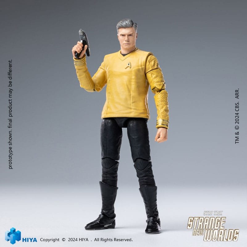 Preordine Star Trek Strange New Worlds Exquisite Mini Series Actionfigur 1/18 Pike 11 cm