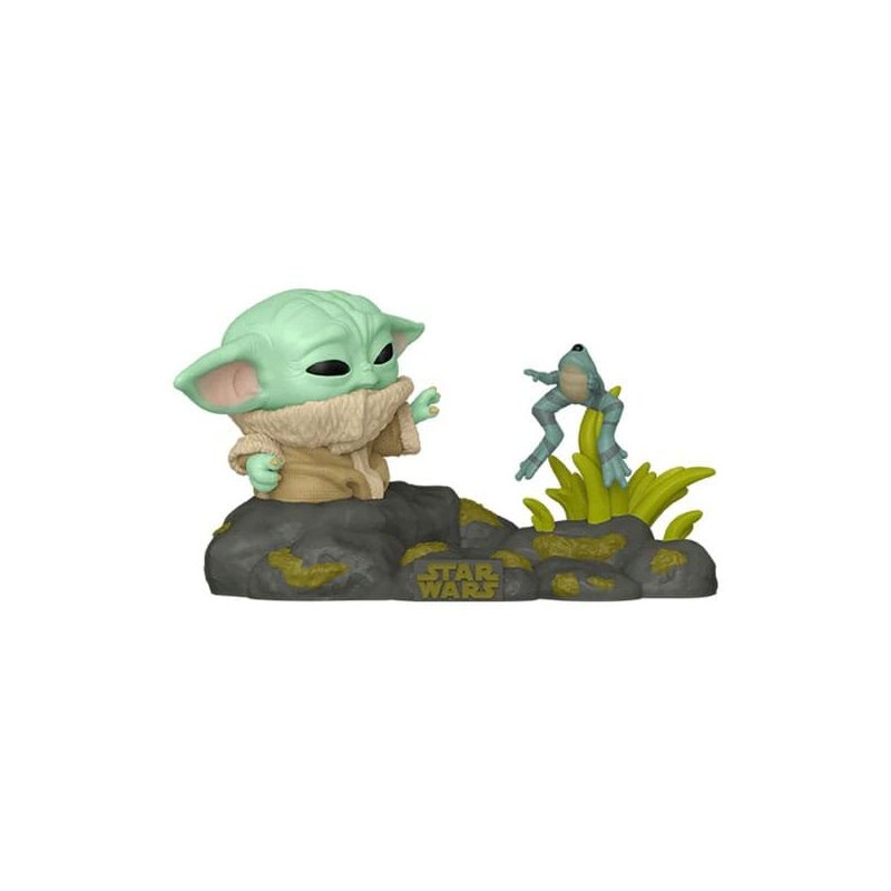 Star Wars POP! Deluxe Vinyl Figure Din Grogu w/Frog 9 cm