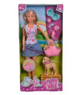 Steffi Love - Puppy Walk con cucciolo in borsetta