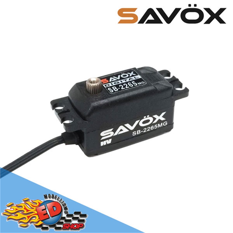 SAVOX SB-2265MG High Voltage Low Profile Digital Brushless Servo Low Profile 7,4V 10kg/0,08sek - [SV2265MG]
