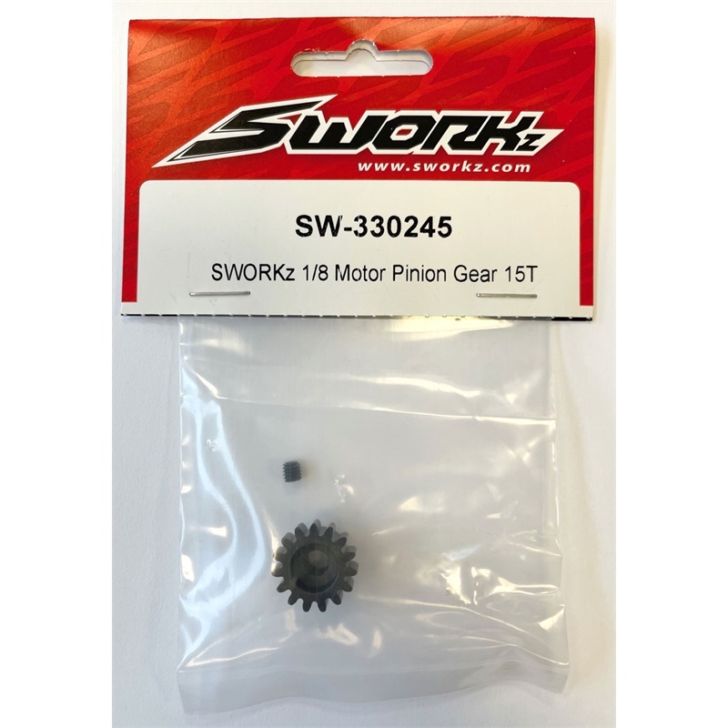 SWORKz pignone 15T M1 5mm in acciaio - [SW330245]
