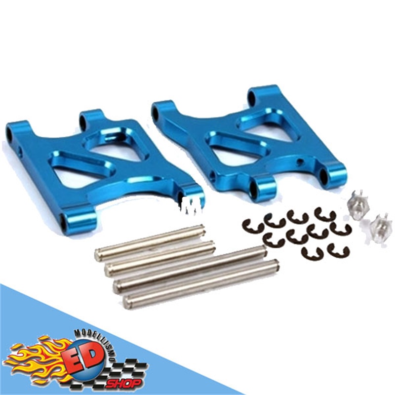 Yeah Racing braccetti posteriori inferiori in Alluminio BLU x Tamiya TA01, TA02 (no58161) e F150 - [TA01-002BU]