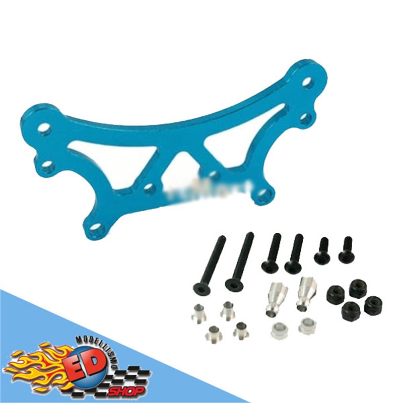 Yeah Racing Supporto Ammortizzatori Posteriore in Alluminio BLU x Tamiya TA01, TA02 - [TA01-009BU]