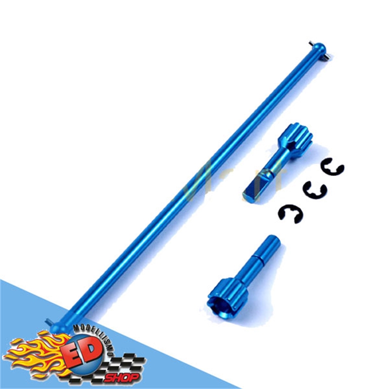 Yeah Racing cardano trasmissione con giunti in alluminio BLU x Tamiya TA01, TA02S - [TA02-134BU]
