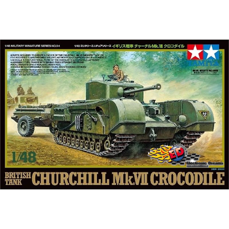 TAMIYA Churchill Mk VII Crocodile Carro armato 1/48 - [TA32594]