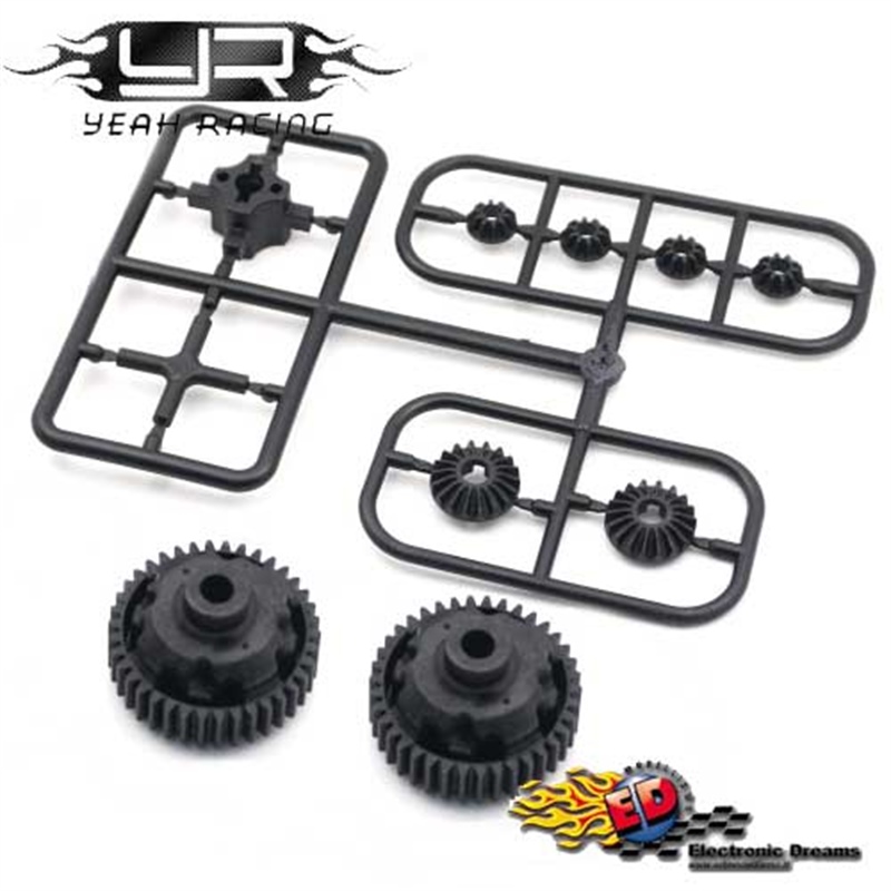 Yeah Racing cassa e set ingranaggi ricambio x differenziale ad ingranaggi 38T e 39T per Tamiya M05 M - [TAMC-024]