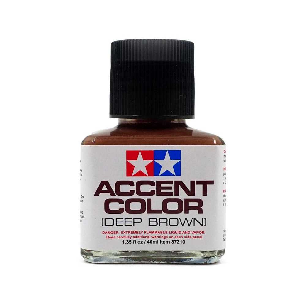 Tamiya Vernice smaltata Panel Accent Line Deep Brown Rosso - Marrone 40ml (art. TA87210)