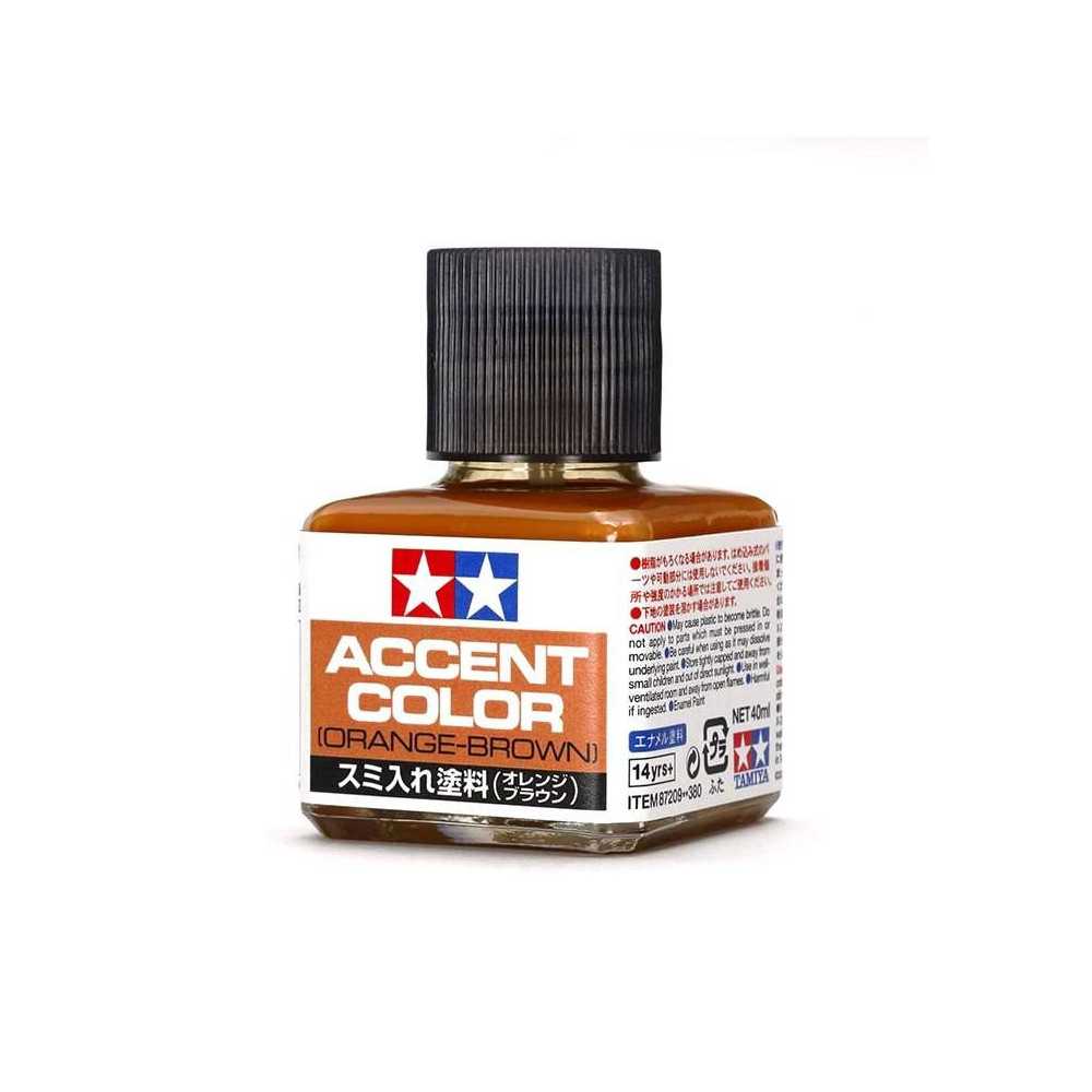 Tamiya Vernice smaltata Panel Accent Line Orange - Brown Arancione - Marrone 40ml (art. TA87209)