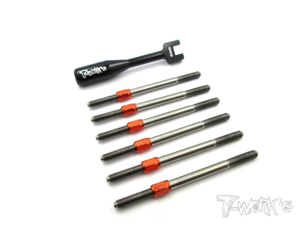TB-091H Hybrid Titanium Turnbuckle Set For Xray XB2