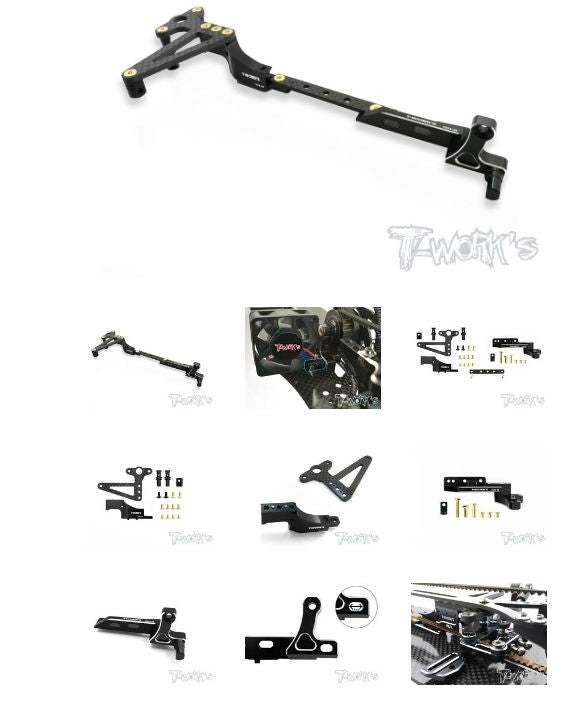 TE-165 7075-T6 Alum. Motor mount And Floating Servo Mount Combo Set ( For Yokomo BD8 )