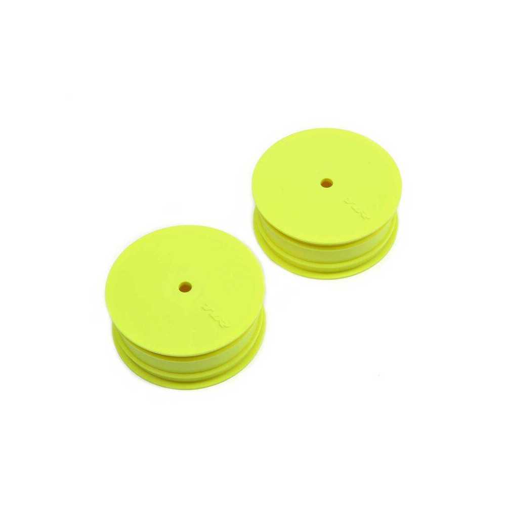 Team Losi Coppia cerchi Anteriori Buggy 2.2 esagono 12mm Gialli (art. TLR43018)