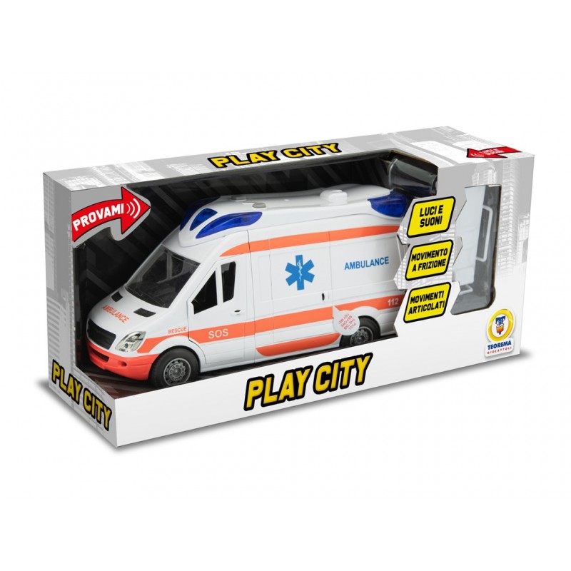 TEOREMA - Ambulanza con Luci e Suoni e Porte Apribili - 68655