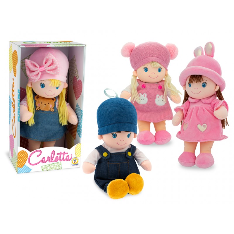 TEOREMA - Bambola in Tessuto con Cappello 35cm. - 68813