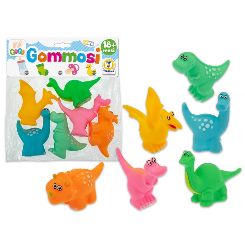 TEOREMA - Gommolosi Dinosauri Funny x 6 - 67160