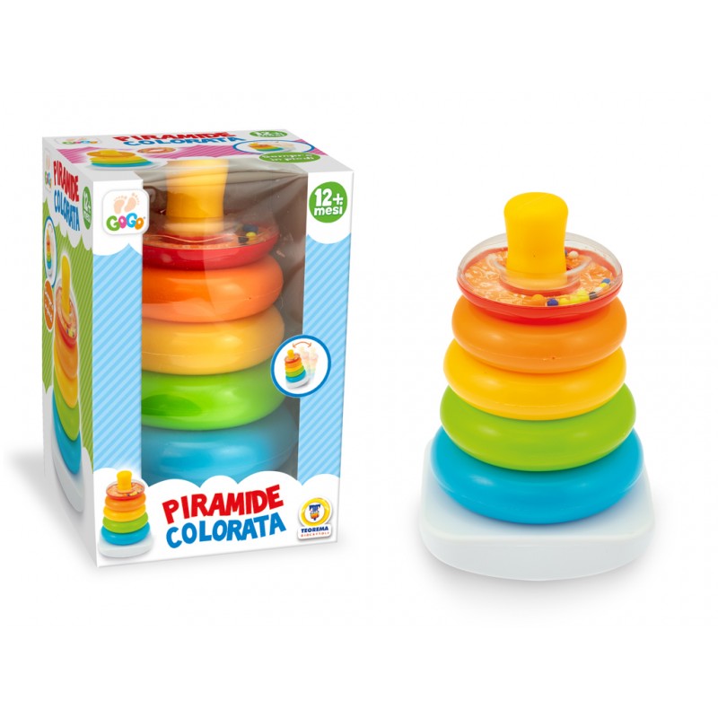 TEOREMA - Piramide con 5 Anelli Colorati - 67056