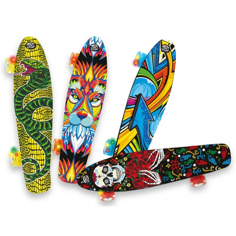 TEOREMA - Skateboard Antiscivolo ABEC 7 con Ruote Led - 52160