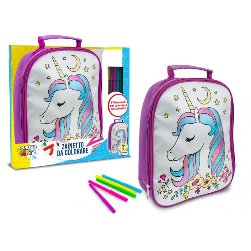 TEOREMA - Zaino Unicorno con Pennarelli - 52313
