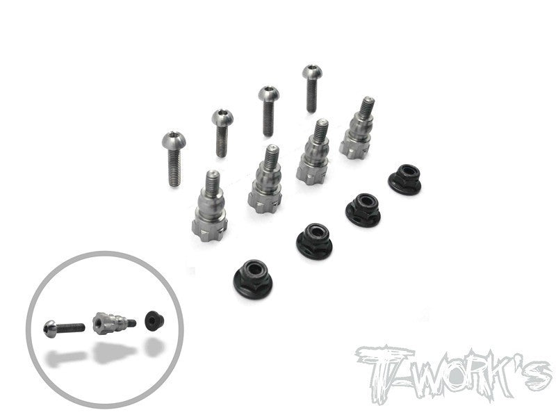 TP-038 64 Titanium Shock Stand Offs ( For Team Associated RC10 B5/B5M )